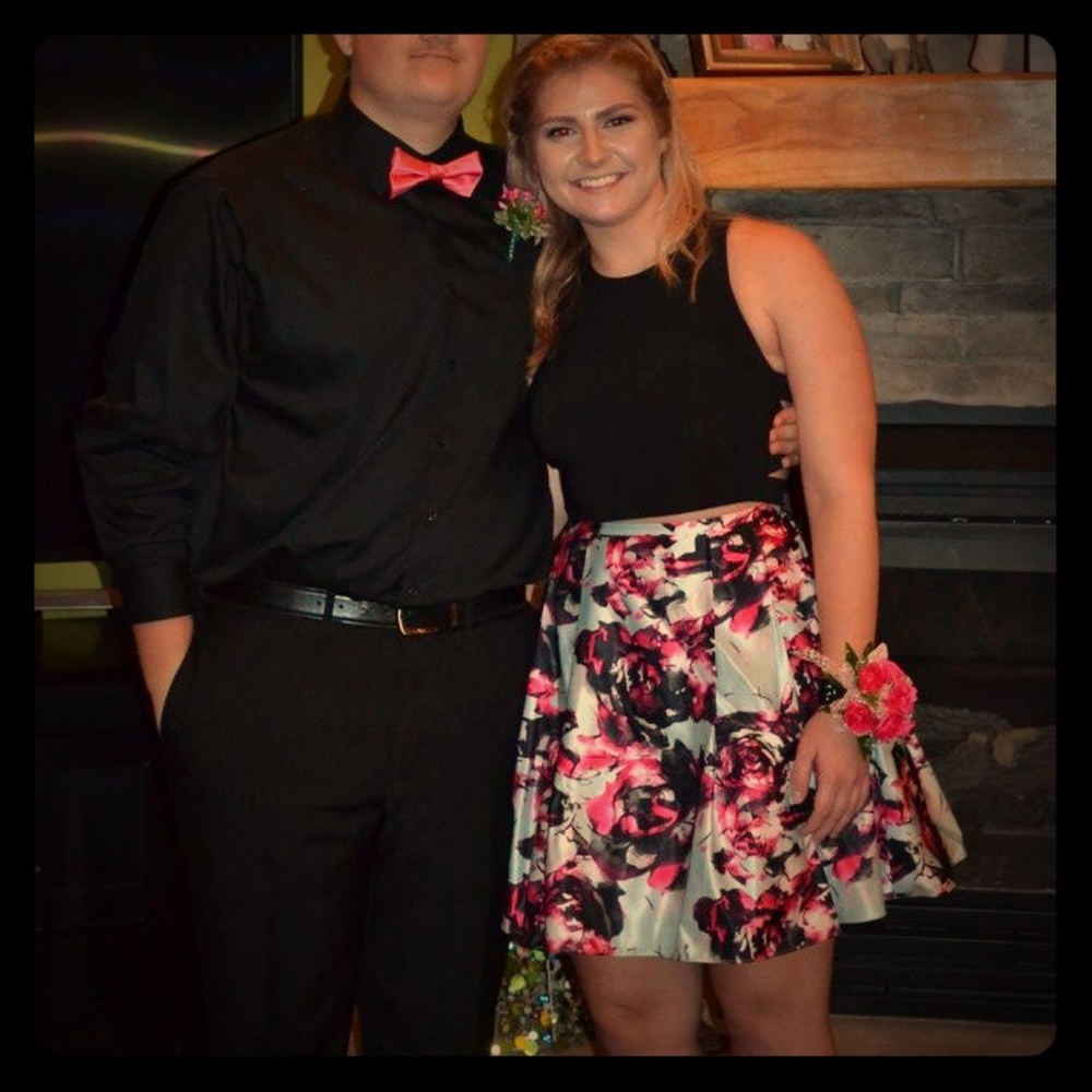 Two Piece Short Homecoming Dress